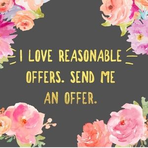 All reasonable offers are welcomed!